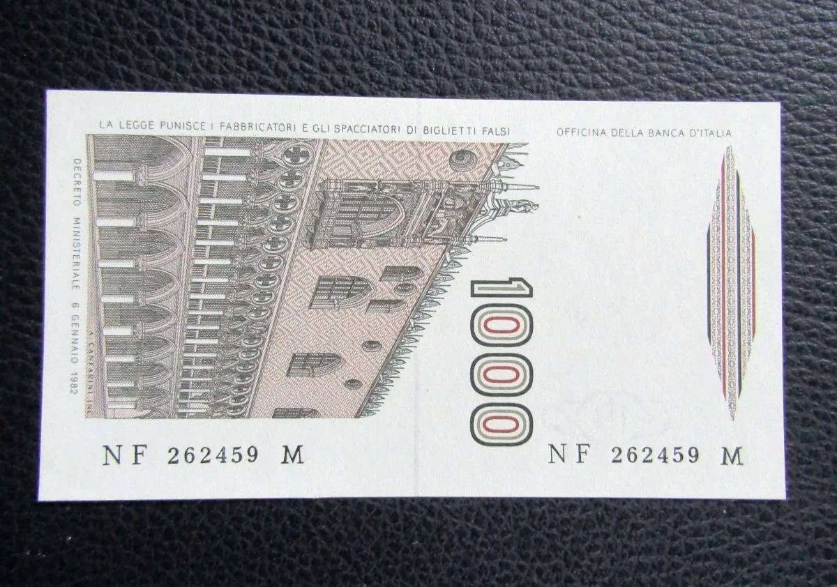 Italia Billete 1.000 Liras P-109b 1982 Serie SE Unc - Imagen 3