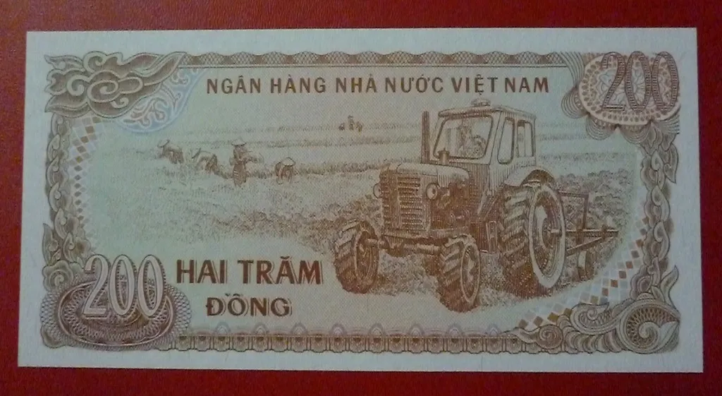 Vietnam Billete 200 Dong 1987 Pick 100 Unc - Imagen 3