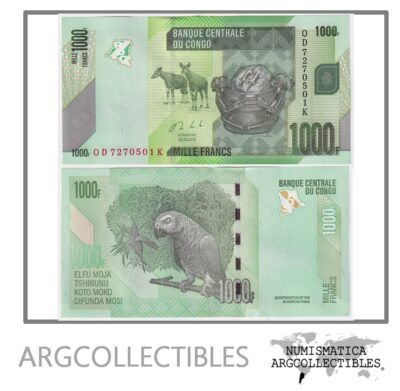Congo Billete 1.000 Francos Año 2013 Pick 101 Condicion Unc