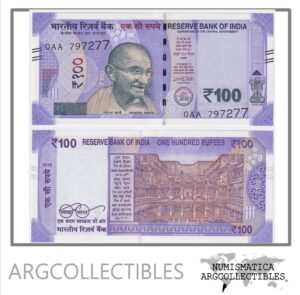 India Billete 100 Rupias Gandhi Unc 2017 Pick New