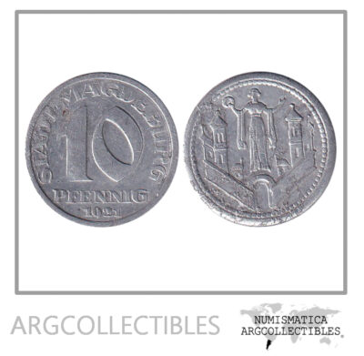Alemania Notgeld 10 Pfennig 1921 Stadt Magdeburg (83)