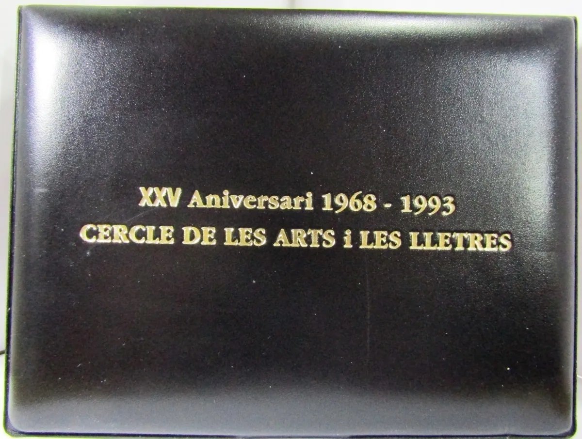 Andorra Estuche Moneda 5 Diners 925 Plata 1993 Arte Unc - Imagen 3