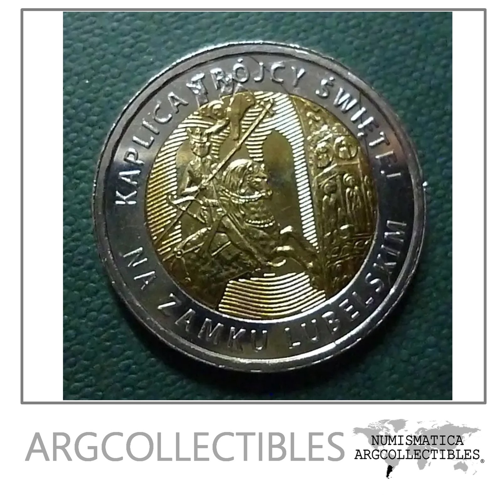 Polonia Moneda 5 Zlotych Año 2017 Capilla Santa Trinidad Unc