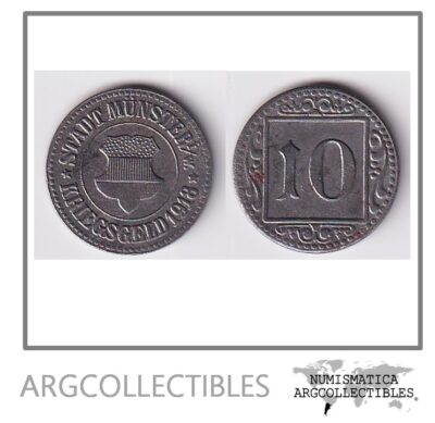 Alemania Notgeld 10 Pfennig (3) 1918 Munster I/w