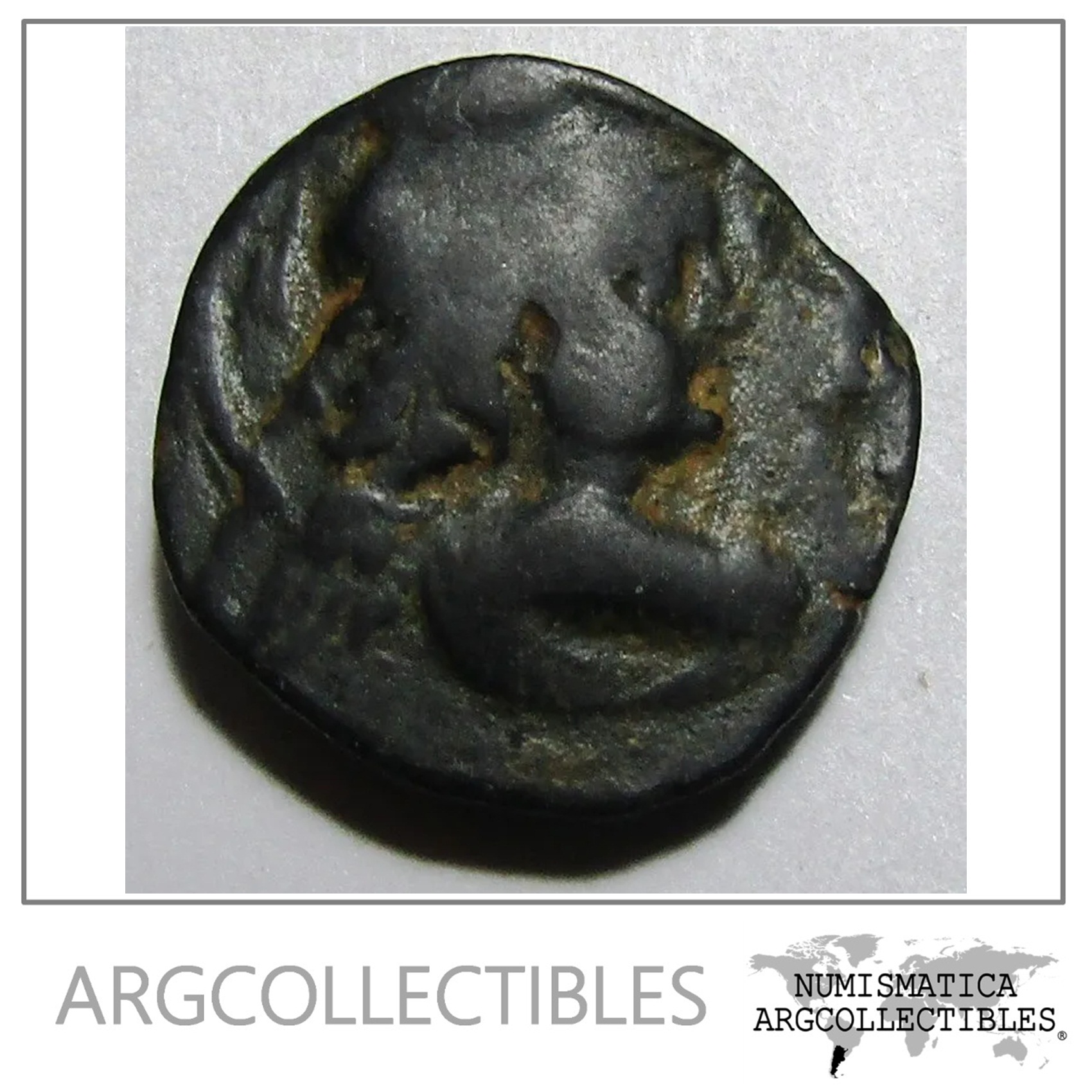 Grecia Moneda Imperio Seleucida Antioco Vii 137/36 Ac Eros