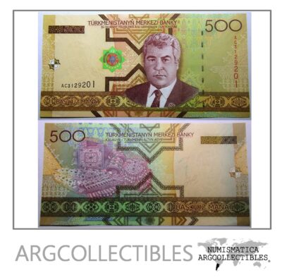 Turkmenistan Billete 500 Manat Serie Ac 2005 Unc P-19