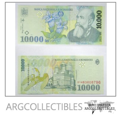 Rumania Billete 10.000 Lei 1999 P-108 UNC (Nicolae Iorga)