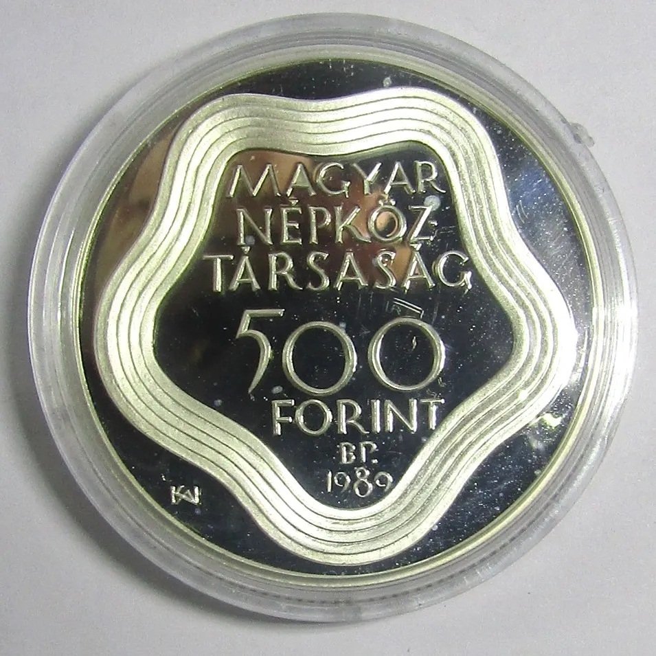 Hungria 500 Forint Año 1989 Plata 900 Olimpiadas Barcelona 92 Proof - Imagen 3