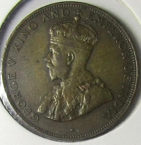 Hong Kong Moneda 1 Centavo Año 1934 Rey George V Condicion Vf - Imagen 2