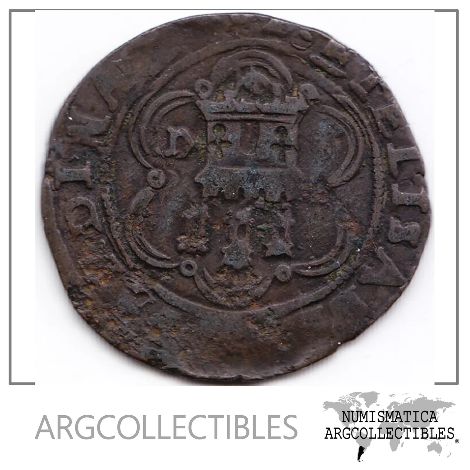 España Cuenca Moneda 4 Maravedis Cobre 1506 1566 Isabel