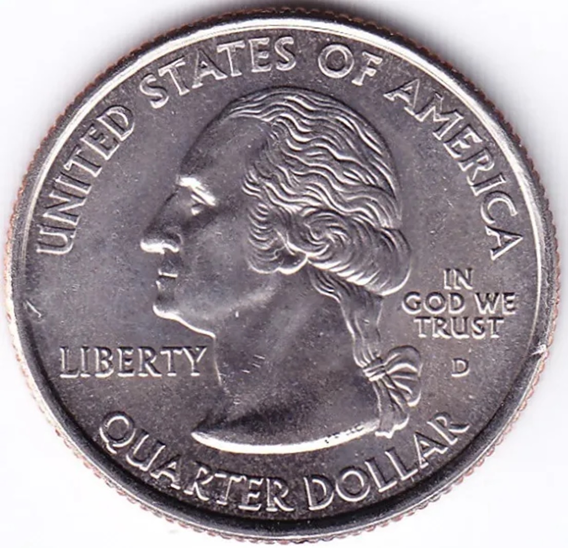 USA Moneda 1/4 Dolar 2007 D Niquel Wyoming UNC - Imagen 2