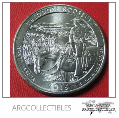 USA Moneda 1/4 Dolar 2016 P Niquel North Dakota UNC