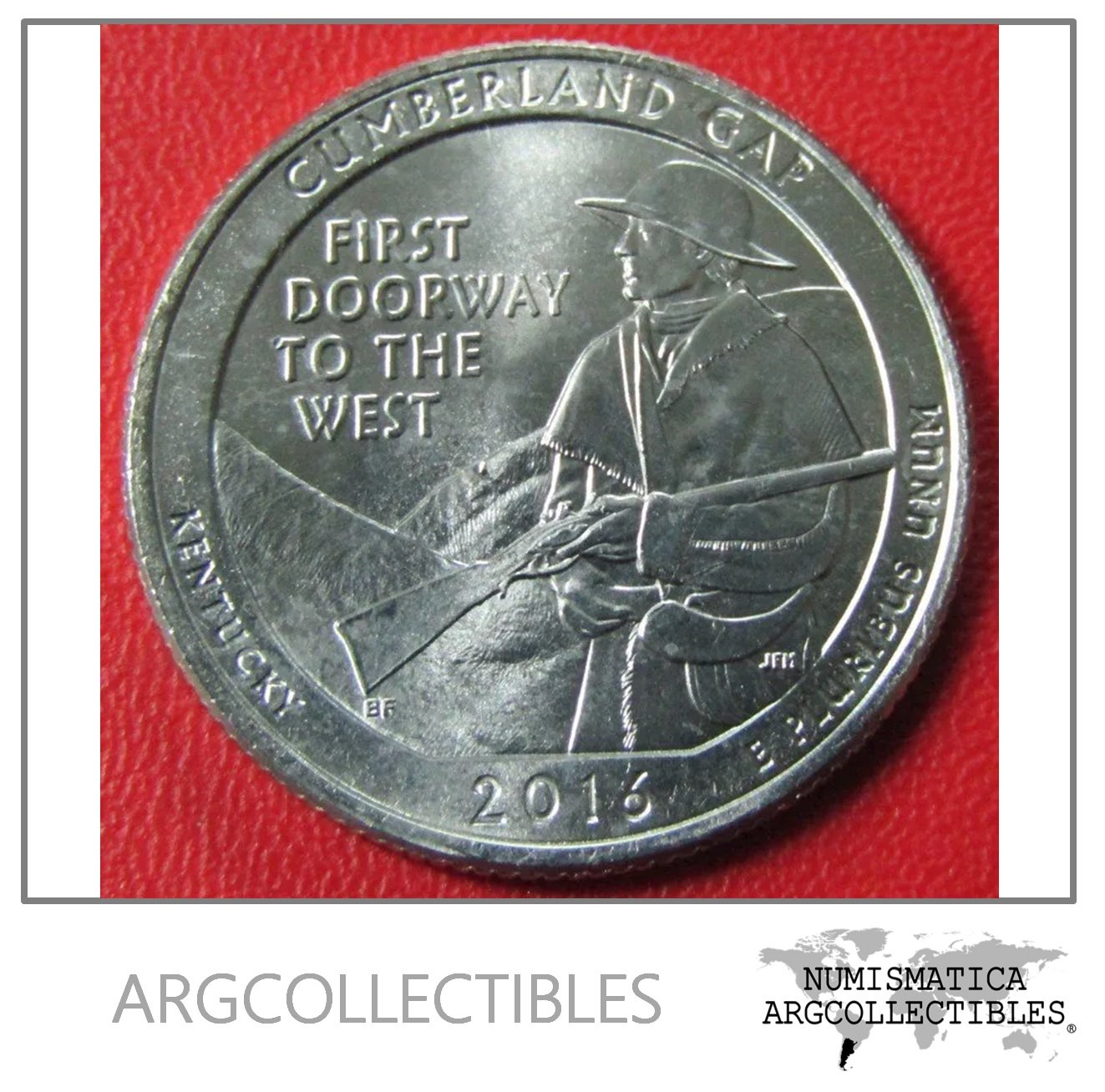 USA Moneda 1/4 Dolar 2016 P Niquel Kentucky UNC