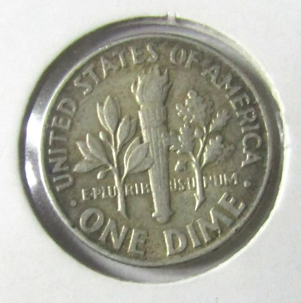 USA Moneda 1 Dime 1963 Plata 900 Roosevelt KM-195 XF - Imagen 2