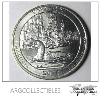 USA Moneda 1/4 Dolar 2018 P Niquel Minnesota UNC
