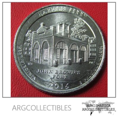 USA Moneda 1/4 Dolar 2016 P Niquel West Virginia UNC