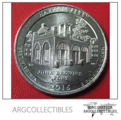 USA Moneda 1/4 Dolar 2016 D Niquel West Virginia UNC