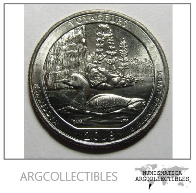 USA Moneda 1/4 Dolar 2018 D Niquel Minnesota UNC