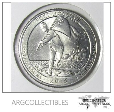USA Moneda 1/4 Dolar 2016 P Niquel South Carolina UNC