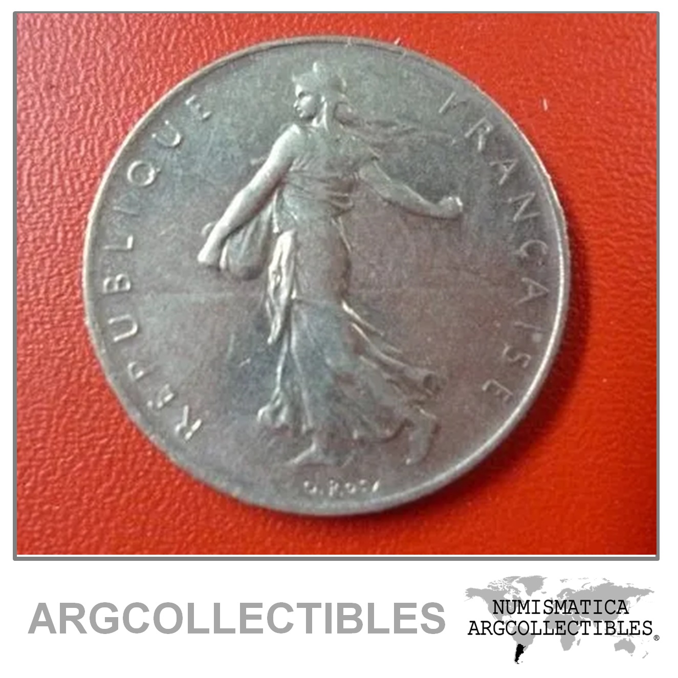 Francia Moneda 1 Franco 1961 Condicion XF+ KM-925