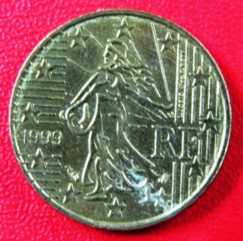 Francia Moneda 10 Centavos 1999 Unc Km #1285 - Imagen 2