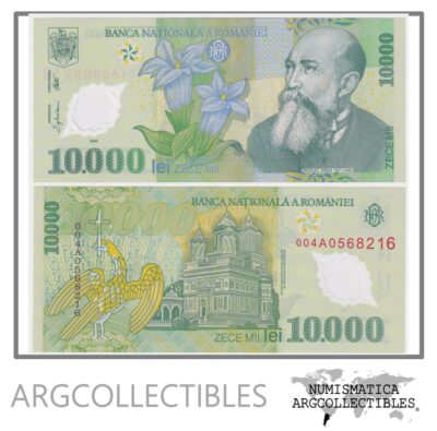 Rumania Billete 10.000 Lei Año 2000 Polímero Pick 112a Unc