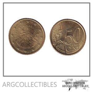 San Marino Moneda 50 Centavos 2015 KM-484 UNC