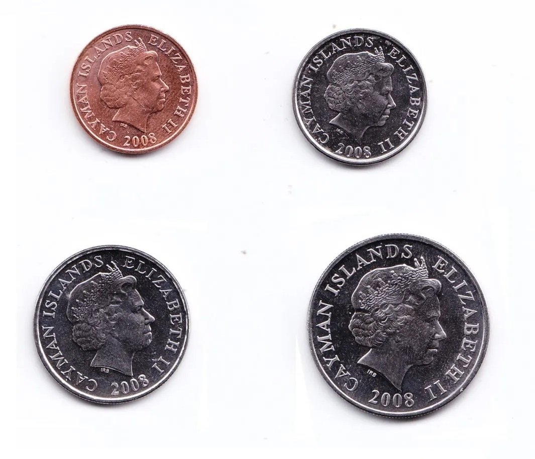 Islas Caiman Set De 4 Monedas 2008 Condicion Unc - Imagen 2
