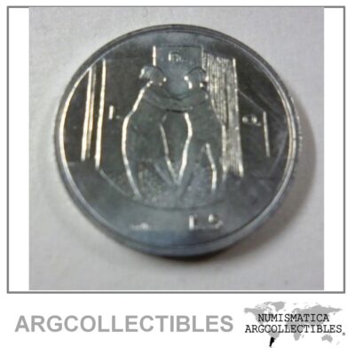 San Marino Moneda 5 Liras Aluminio 1976 Unc Km 53 FAO