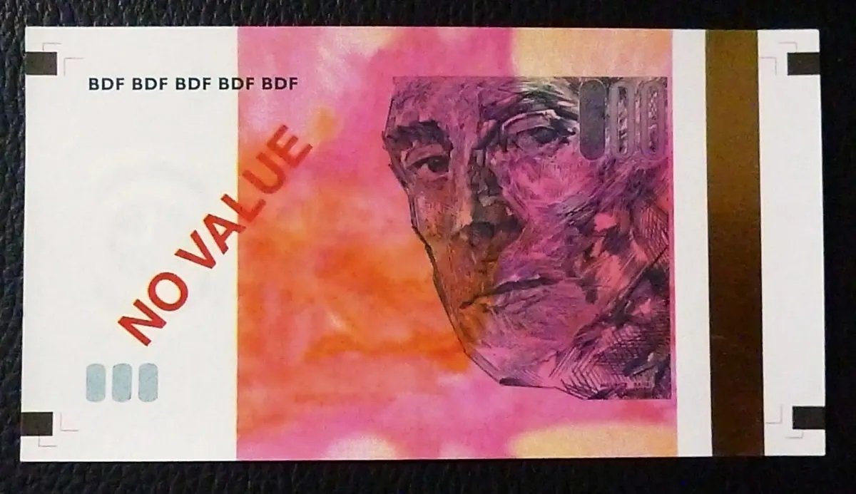 Francia Billete Bdf Test Especimen Prueba Condicion Unc - Imagen 3