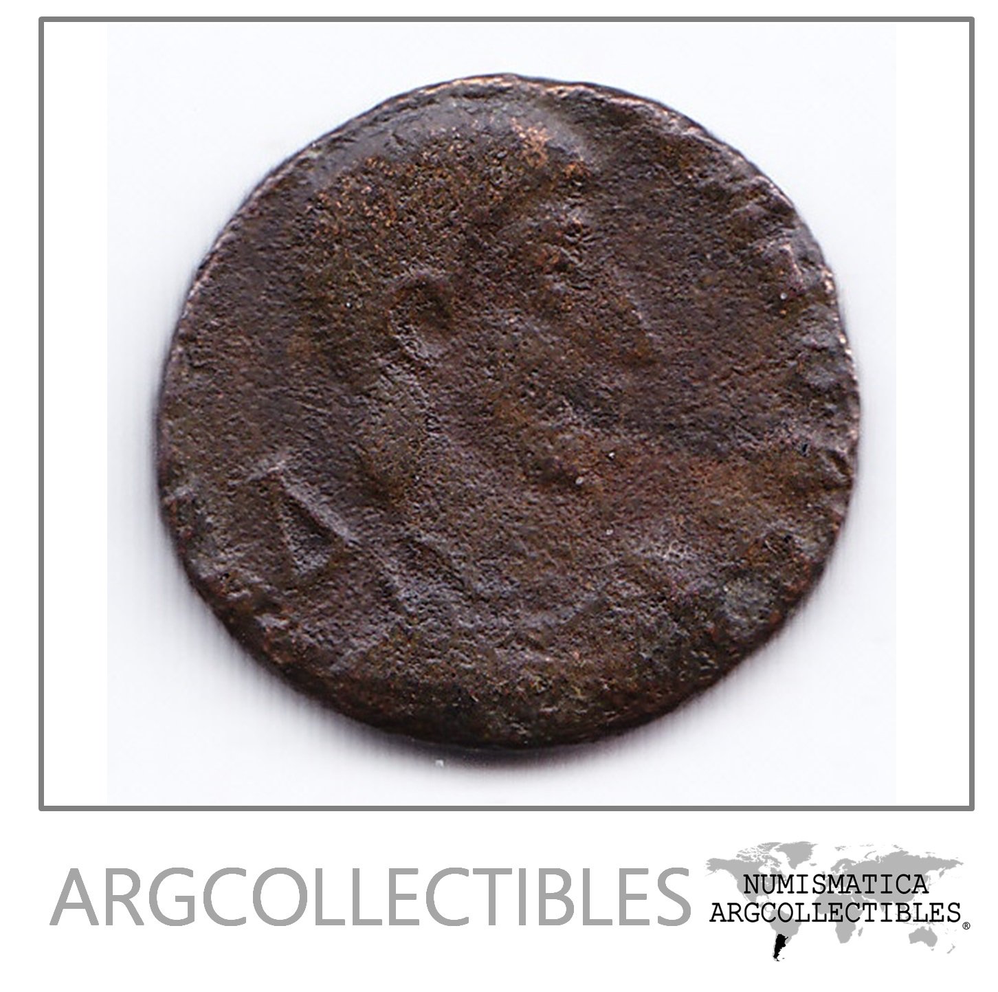 Roma Moneda Del Emperador Constancio Galo Ae Maiorina Año 353 Dc Ceca Sirmium Bb30