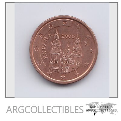 España Moneda 2 Centavos 2000 Unc Km #1041