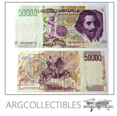 Italia Billete 50.000 Liras 1992 Pick 116 Vf+