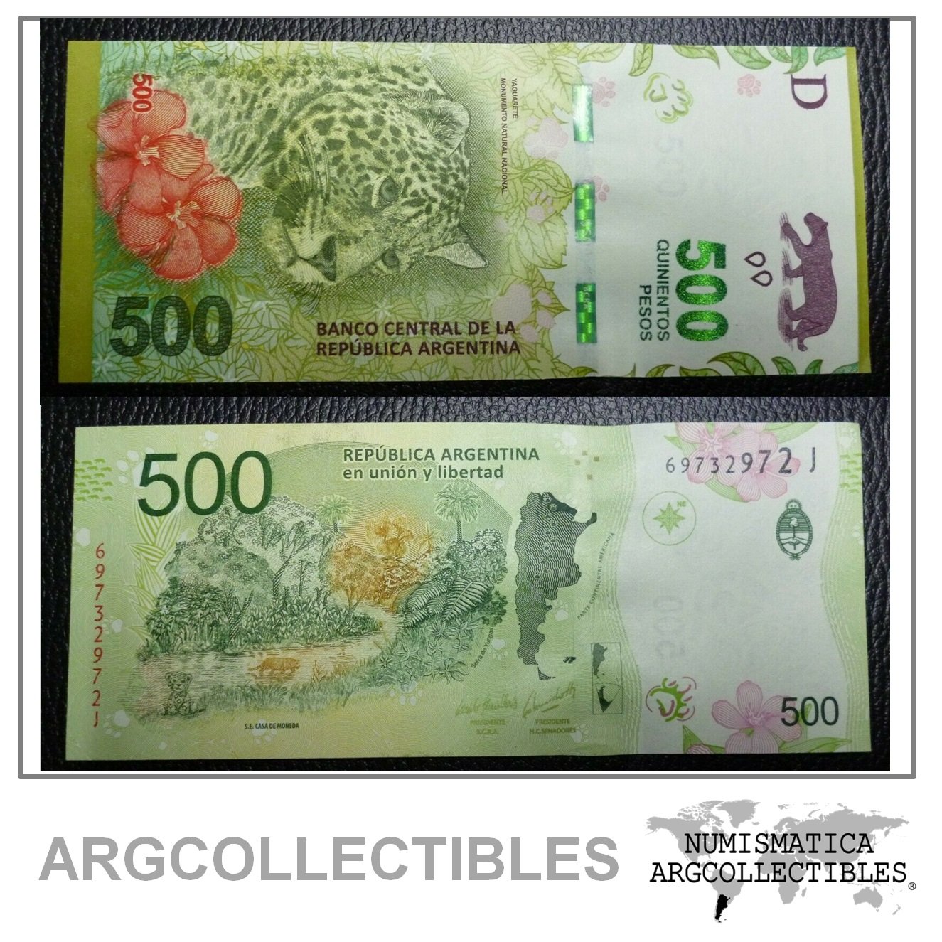 Argentina Billete 500 pesos 2019 P-365/BOT-5814 (Serie J) UNC
