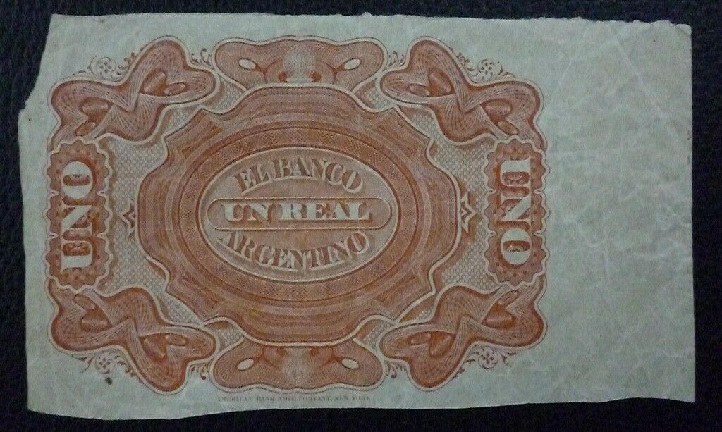 ARGENTINA Billete 1 Real, Pick S1497R VF+ 1873 - (Banco Argentino) - Imagen 2