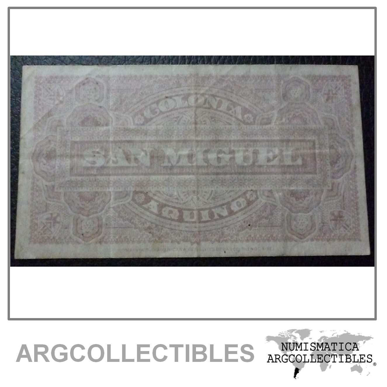 ARGENTINA Billete 5 Centavos, VF 1907 (Colonia San Miguel Aquino)