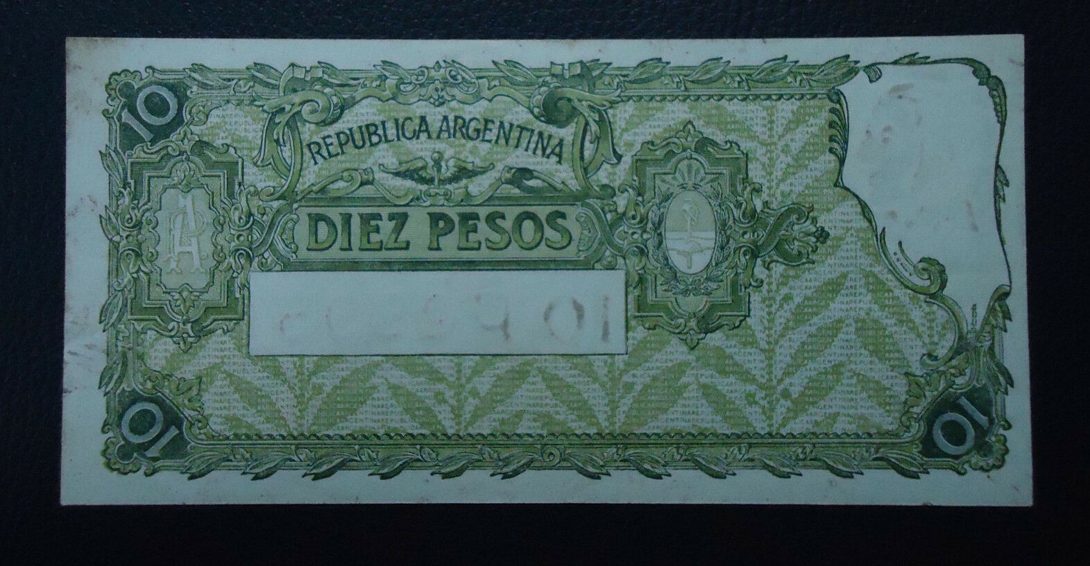 ARGENTINA Billete 10 Pesos, Pick 253 AU 1936-1946 - Especimen - Imagen 2