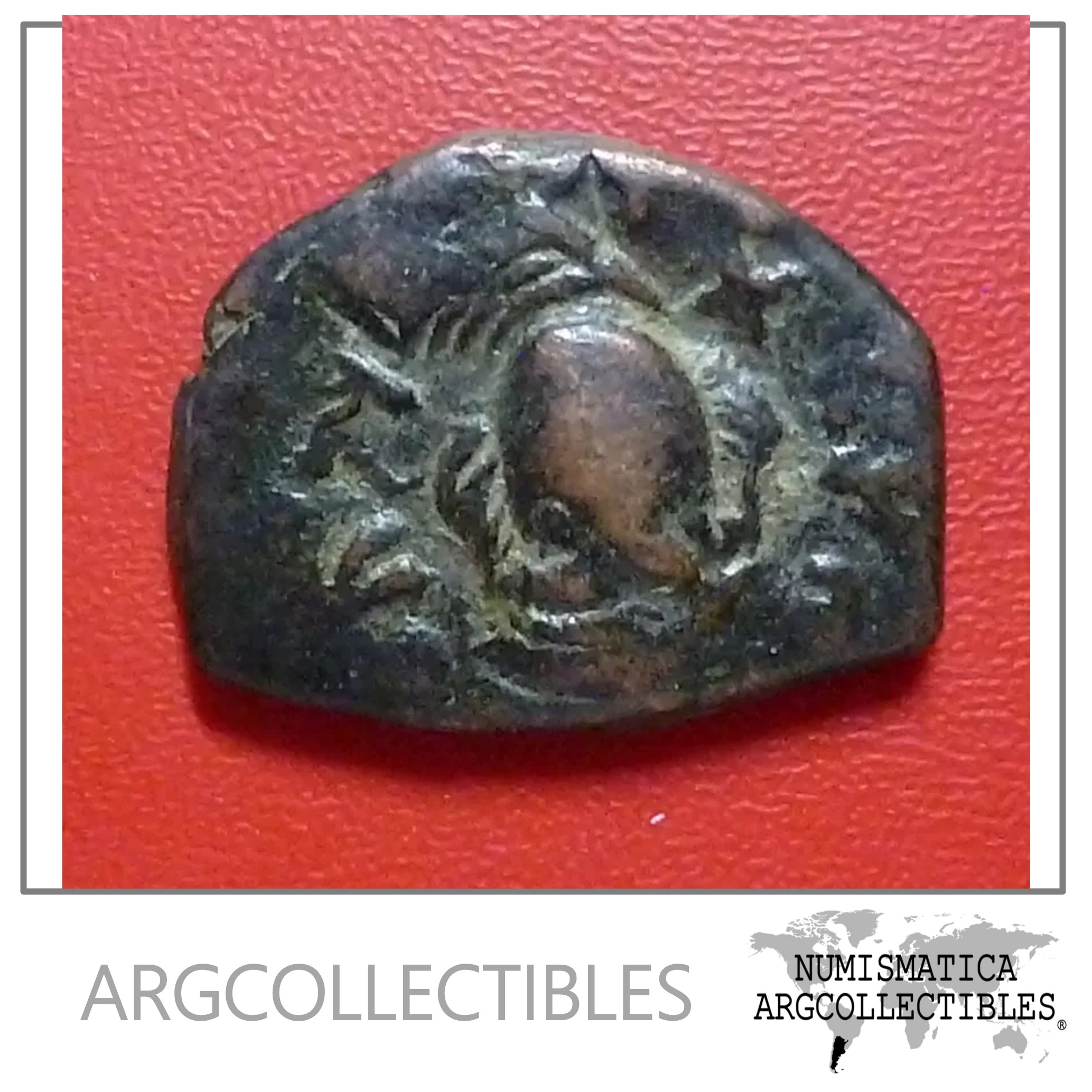 Bizantina Imperio Bizantino Moneda Ae Follis 641-668 Constante II A618