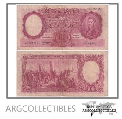 Argentina Billete 100 Pesos P-267b/BOT-2036 F+ 1948 Serie A