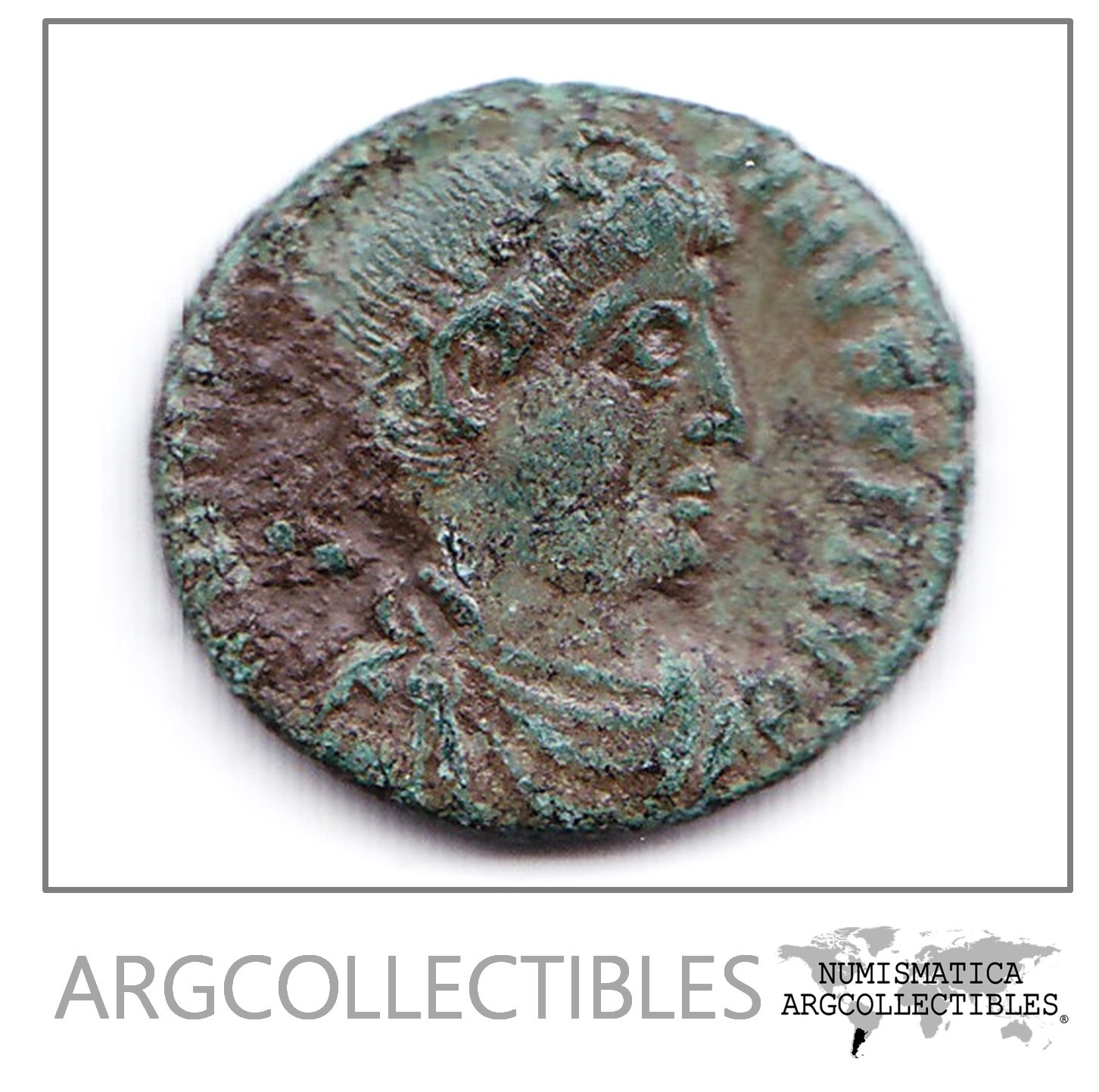 Roma Moneda Ae Centenional Siscia Valentiniano Ofic 2 BB33