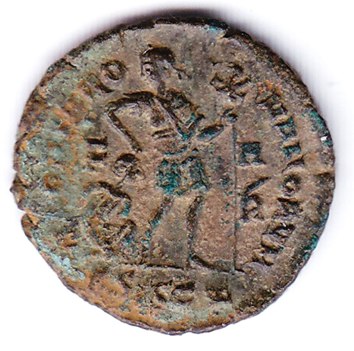 Roma Moneda Ae Centenional Siscia Valentiniano Ofic 2 BB38 - Imagen 2