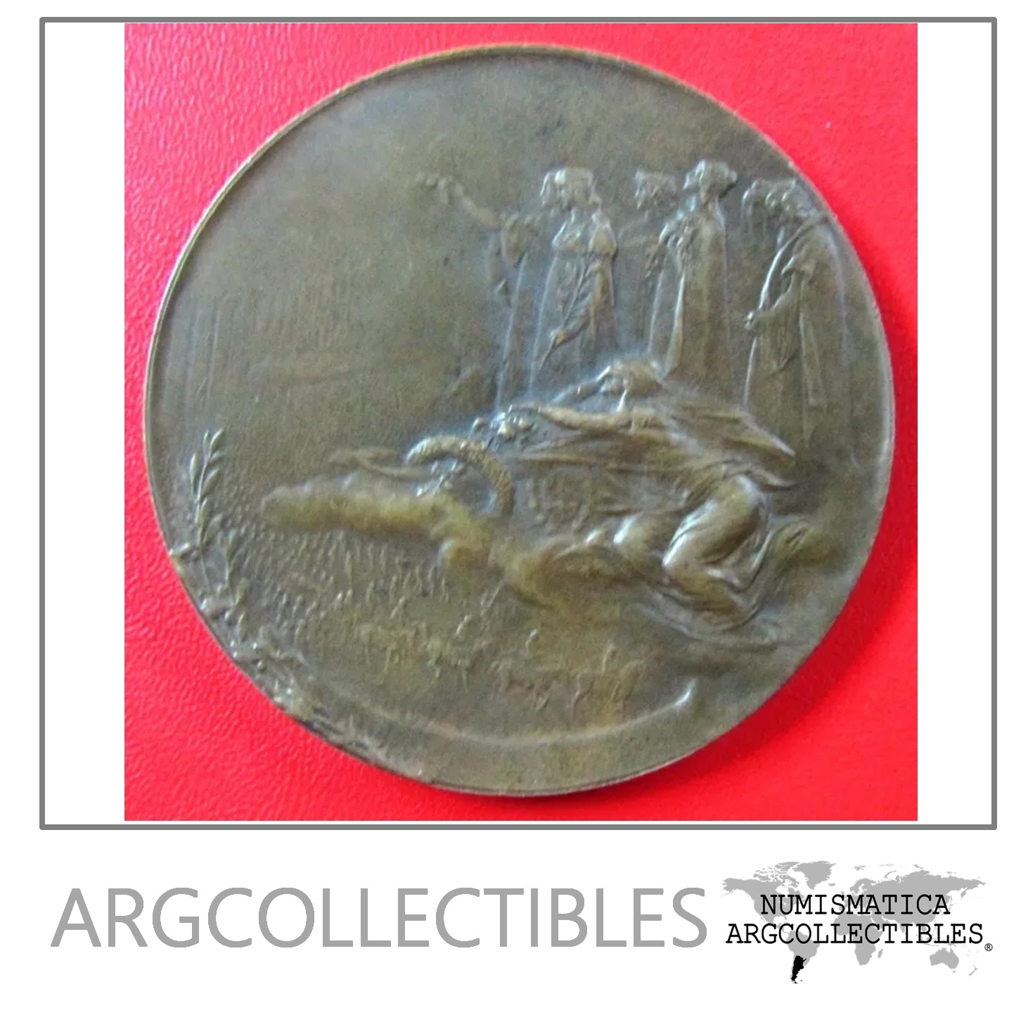 Argentina Medalla Homenaje A Bartolome Mitre 1821 - 1906