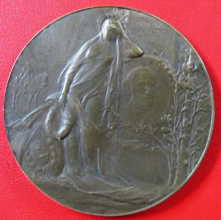 Argentina Medalla Homenaje A Bartolome Mitre 1821 - 1906 - Imagen 2