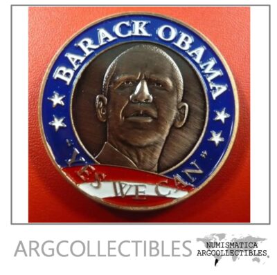 Estados Unidos Usa Medalla Barack Obama ¡Yes We Can! 2009