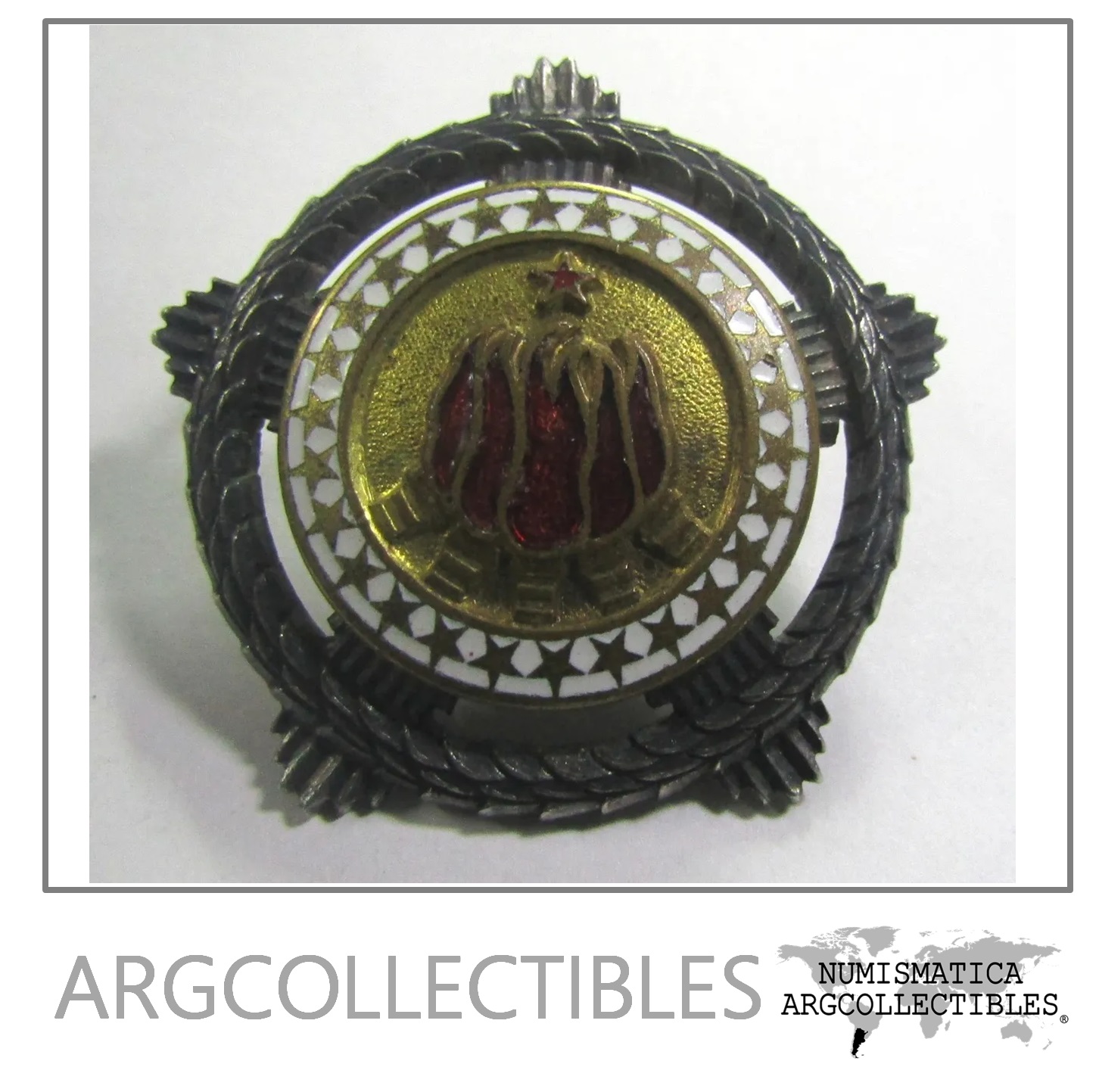 Yugoslavia 1963 1990 Pin Fraternidad 2da Clase Plata Tipo 2