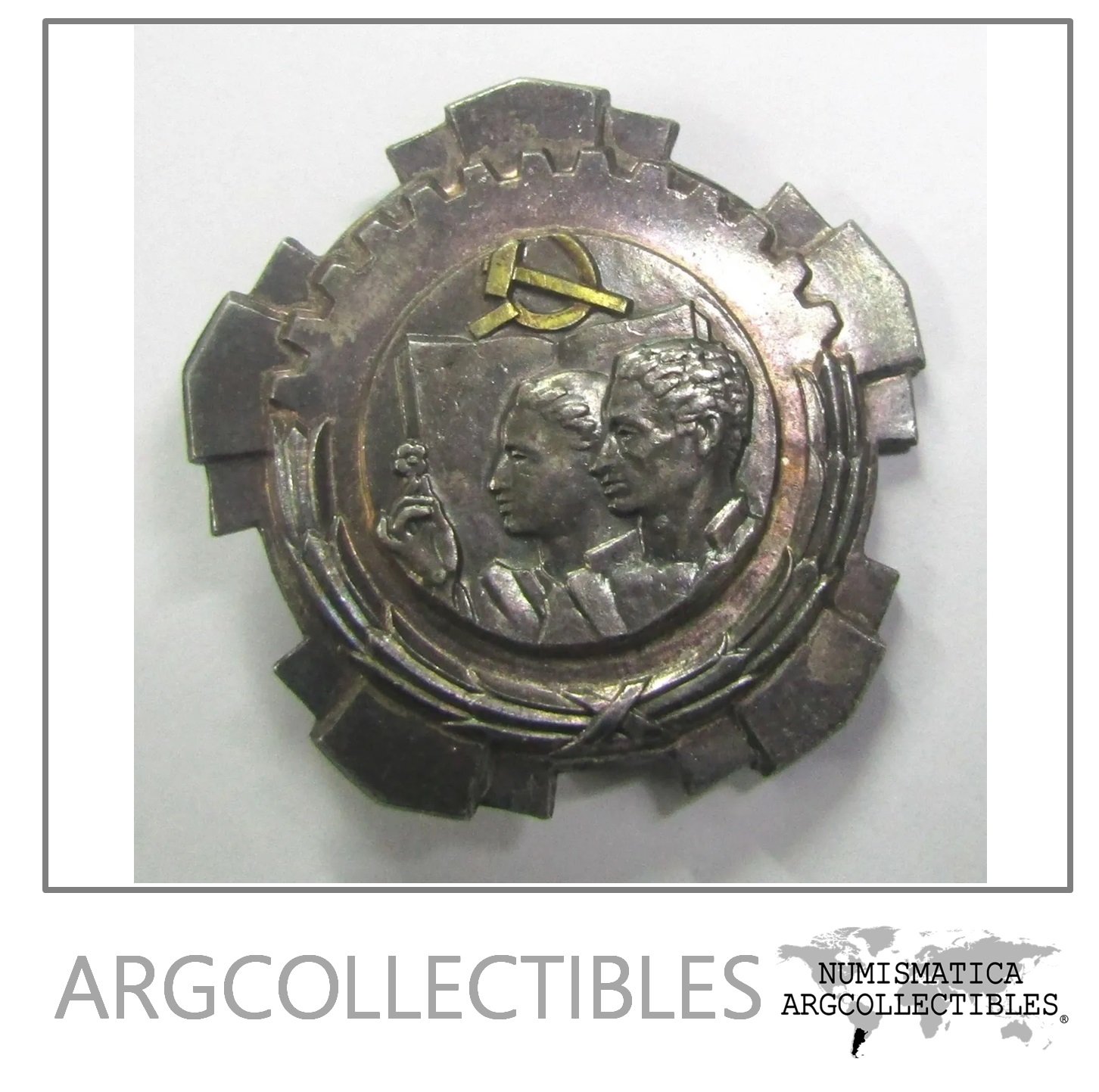 Yugoslavia 1945 Pin Condecoracion 3ra Clase De Plata Tipo 3
