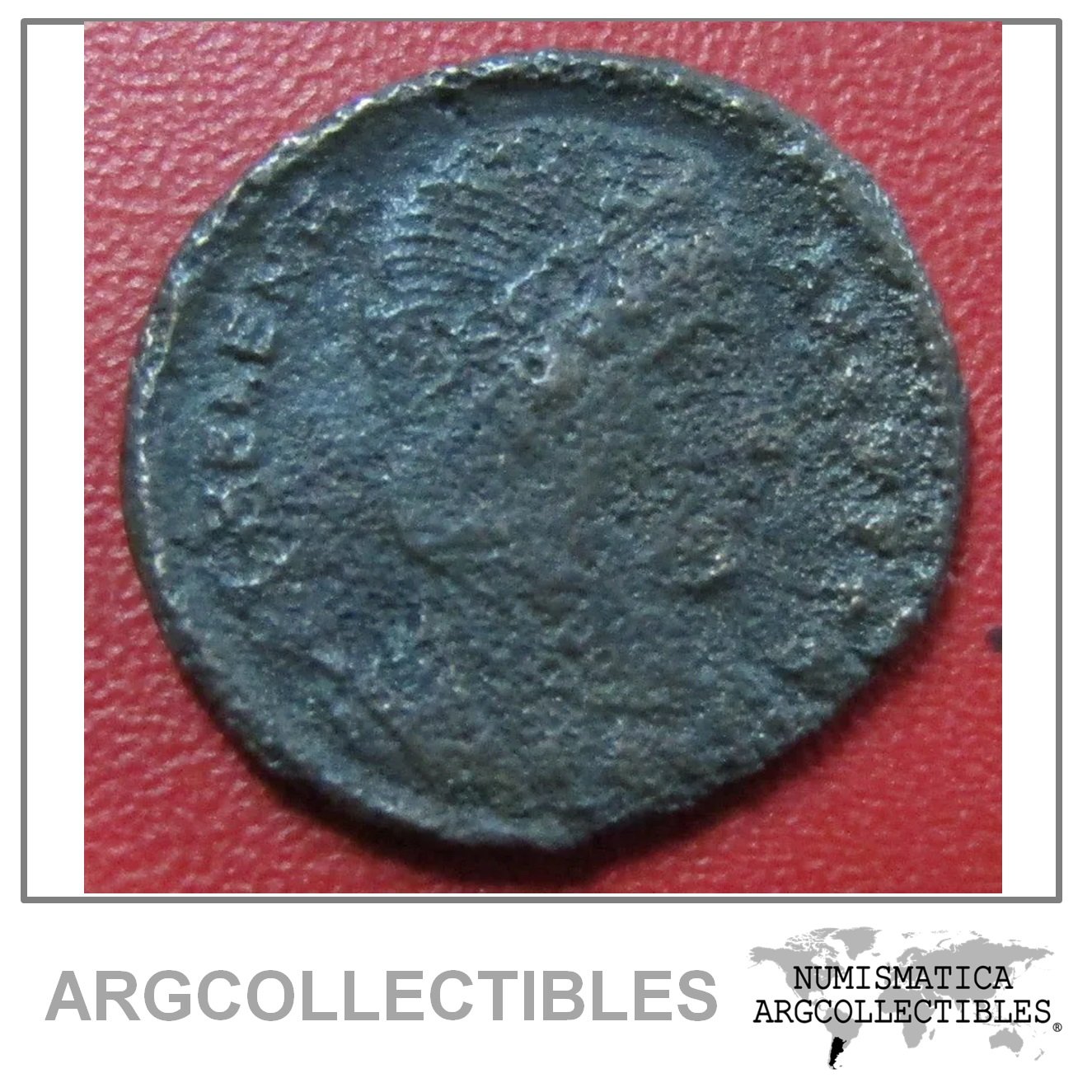 Imperio Romano Moneda Ae Centenional Ceca Sirmium 328 Dc Helena Bb76