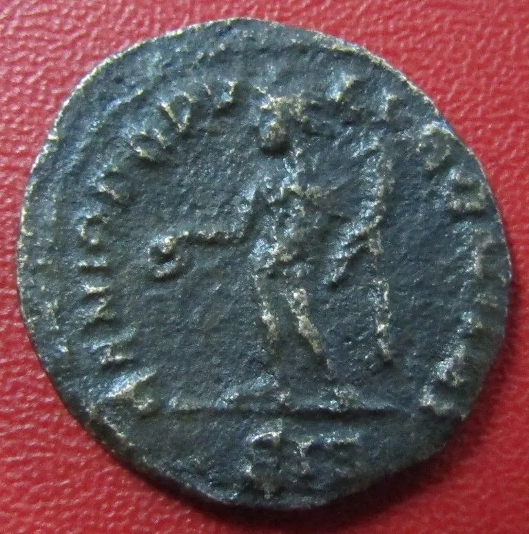 Imp Romano Moneda Ae 1/4 Follis Ceca Siscia 305 Dc Emperador Severo Ii Bb75 - Imagen 2