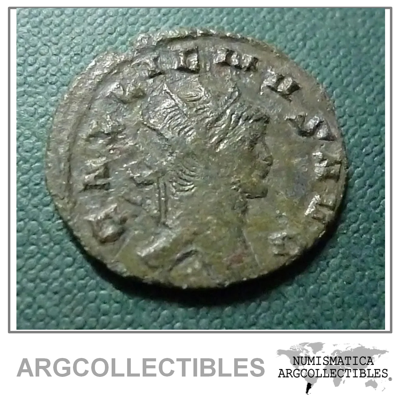 Imperio Romano Moneda Antoniniano De Vellon Roma, 267 Dc Emperador Galieno Aaa8