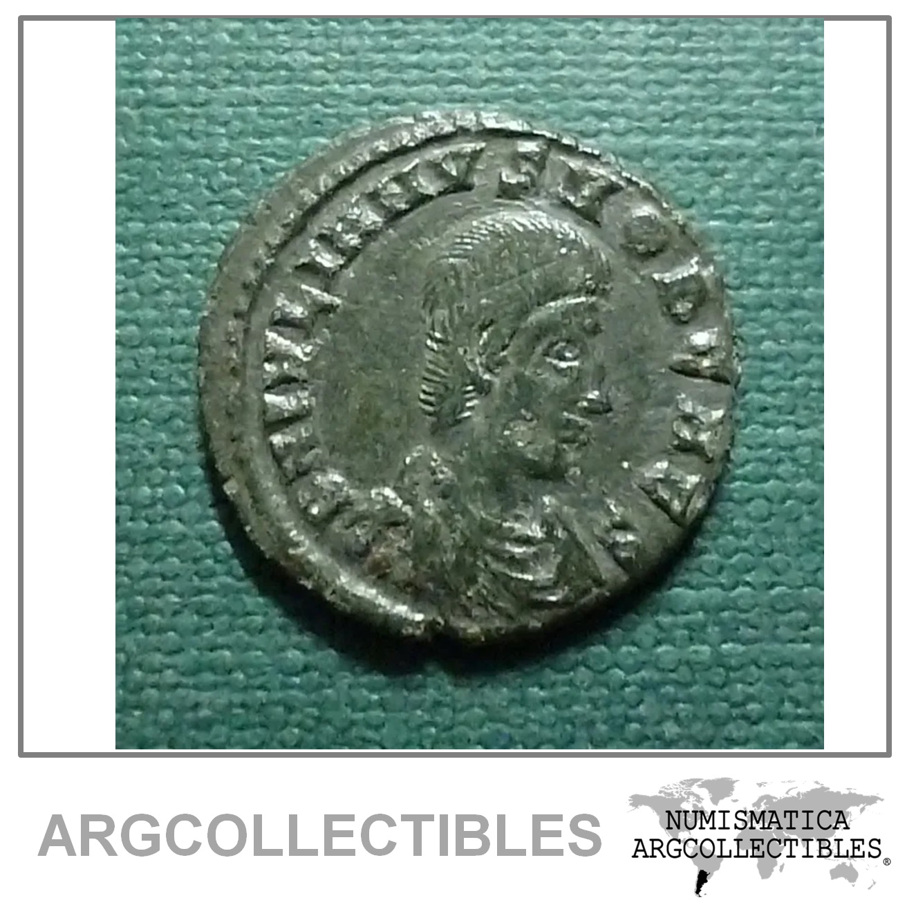 Roma Moneda Maiorina Año 355 Dc Ceca Siscia De Juliano Ii Como Cesar Aa48